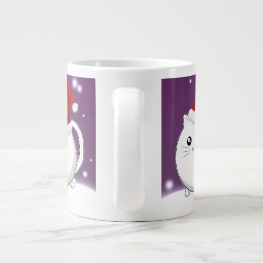 かわいいのクリスマス猫 ジャンボコーヒーマグカップ (裏面)