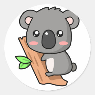 かわいいのコアラ ラウンドシール