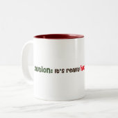 かわいいのコーヒー・マグ ツートーンマグカップ (正面左)