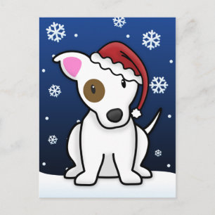 かわいいのジャックラッセルのクリスマスの郵便はがき シーズンポストカード