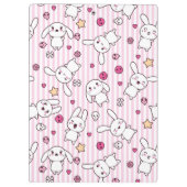 かわいいのストライプなパターン クリップボード (裏面)