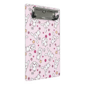 かわいいのストライプなパターン ミニクリップボード (アングル)