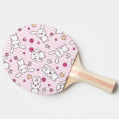 かわいいのストライプなパターン 卓球ラケット (横)