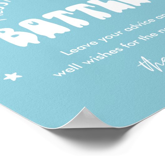 かわいいのハロウィーンメッセージのボトル記号 ポスター (角)