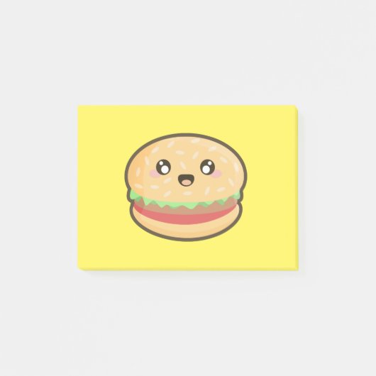 かわいいのハンバーガー ポストイット (正面)