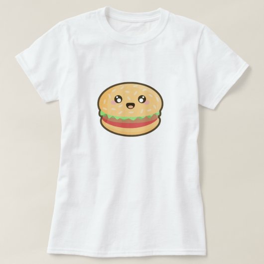 かわいいのハンバーガー Tシャツ (デザイン正面)