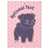 かわいいのパグ クリップボード (裏面)