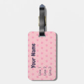 かわいいのパグ ラゲッジタグ (裏面縦)