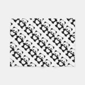 かわいいのパンダ フリースブランケット (正面(横))