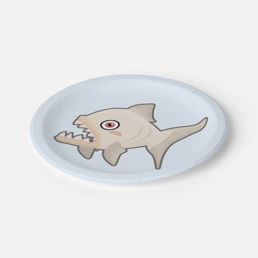 かわいいのピラニア ペーパープレート (アングル)