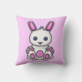 かわいいのピンクのバニー クッション (裏面)