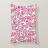 かわいいのピンクパターン アクセントクッション (正面(垂直))
