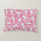 かわいいのピンクパターン アクセントクッション (裏面)