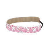 かわいいのピンクパターン アスレチックヘッドバンド (右)