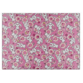 かわいいのピンクパターン カッティングボード (正面)