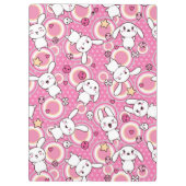 かわいいのピンクパターン クリップボード (裏面)