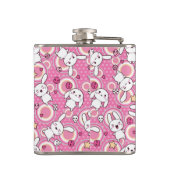 かわいいのピンクパターン フラスク (裏面)