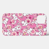 かわいいのピンクパターン Case-Mate iPhoneケース (裏面 (横))