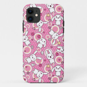かわいいのピンクパターン iPhone 11 ケース