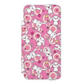 かわいいのピンクパターン INCIPIO iPhoneウォレットケース (フォリオ 正面)