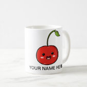 かわいいのフルーツのさくらんぼのマグ コーヒーマグカップ (正面右)