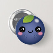 かわいいのブルーベリー 缶バッジ (正面&裏面)