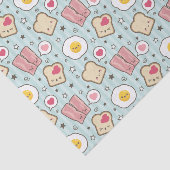 かわいいのベーコン及び卵焼きの解体されたサンドイッチ 薄葉紙 (詳細)