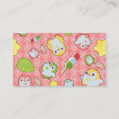 かわいいのペンギンおよびWagashi 名刺 (裏面)