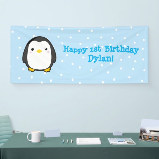 かわいいのペンギン 横断幕 (トレードショー)