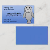 かわいいのマナティーの名刺 名刺 (正面/裏面)