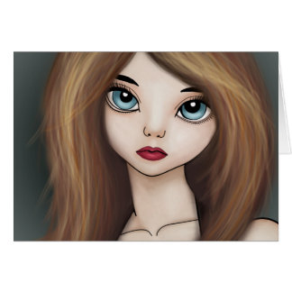 かわいいのマンガの日本製アニメの女の子の人形の絵画