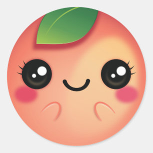 かわいいのモモ ラウンドシール