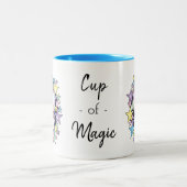 かわいいのユニコーンおよび星のかわいいツートーンマグ ツートーンマグカップ (中央)