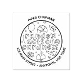 かわいいのランダムなCardnessロゴのスタンプ ラバースタンプ (インプリント)