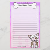 かわいいの中国語によって頂点に達される文房具 便箋 (正面)