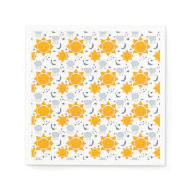 かわいいの太陽、月と雲