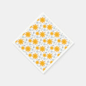 かわいいの太陽、月と雲 スタンダードカクテルナプキン (角)