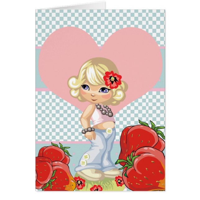 かわいいの女の子のイチゴがとても可愛い (正面)