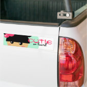 かわいいの女の子車のbumberのステッカー バンパーステッカー (トラック上)
