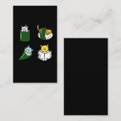 かわいいの寿司の猫好き猫テーマのおもしろいな猫のユーモア 名刺 (正面/裏面)