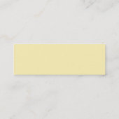 かわいいの幸せな顔の細いプロフィールカード スキニー名刺 (裏面)