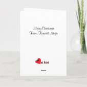 かわいいの忍者のクリスマスカード シーズンカード (裏面)