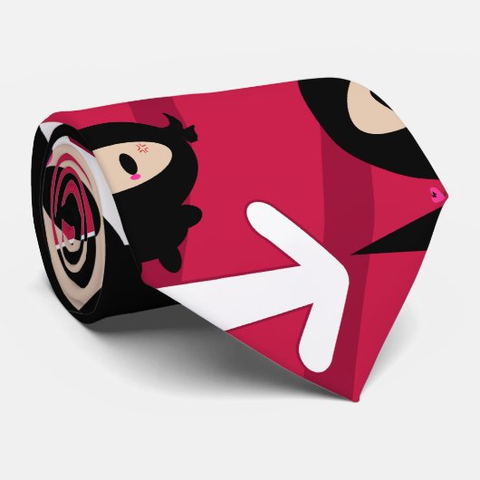 かわいいの忍者のタイ ネクタイ (ロール)