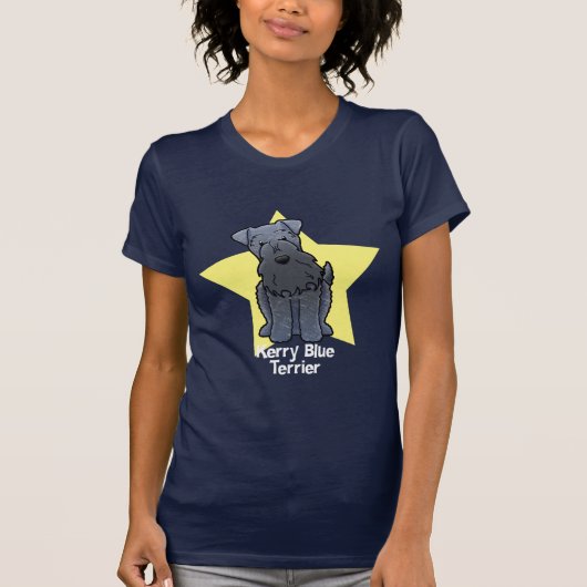 かわいいの星のケリー青テリア Tシャツ (正面)