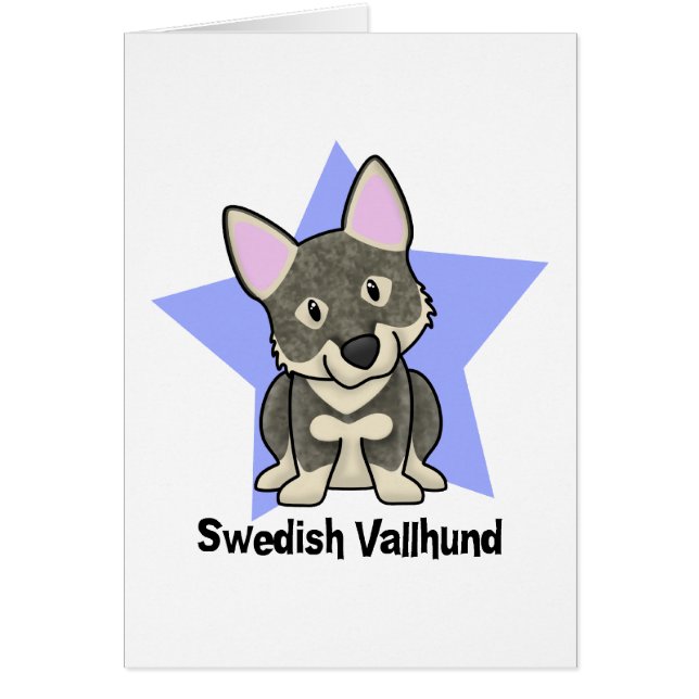 かわいいの星のスウェーデン語Vallhund (正面)