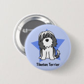 かわいいの星のチベタンテリア 缶バッジ (正面&裏面)