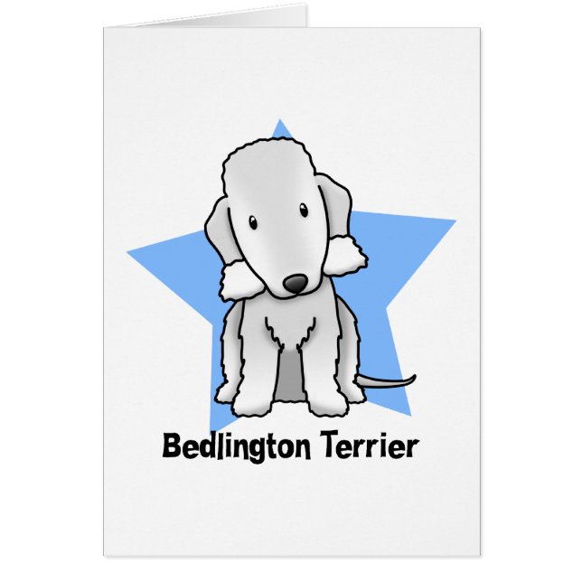かわいいの星のベドリントン・テリア (正面)