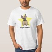 かわいいの星のベルギー人Malinois Tシャツ (正面)