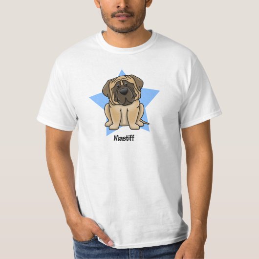 かわいいの星のマスティフ Tシャツ (正面)
