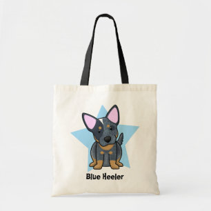 かわいいの星の青Heeler トートバッグ
